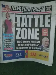 NEW YORK POST NEWSPAPER 12/26/17 Tattle Zone Matt Lauer Kris-Miss Blues Knicks