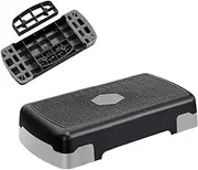 Exercise Step - Portable Step Board, Aerobic Stepper Adjustable | Adjustable Enhancement Height Workout Stepper, Exercise Step 4in 6in 8in Height For Women Home Gym Fitness, ABS, 45cm/17.72 Inches