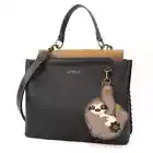 NEW Chala Convertible Satchel Crossbody Tote Black Vegan SLOTH Coin Purse gift