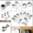 Wardrobe Rail Hanging End Supports Closet Tube Rod Socket Flange Rail Bar Holder