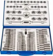 Interstate 110 Piece Tap & Die Set #4-40 to 3/4-16 Taps NPT, UNC & UNF CCT1570