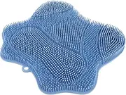 CALLARON Back Rub Pad Foot Mat Massage Men Foot Massage Mat Exfoliating Back Scrubber Shower Scrubber Bathroom Massager Bathroom Silicone Cushion Lazy Bath Message Pad Silica Gel Sky-blue