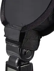 Round Portable Softbox for Nikon, Mini Beauty Dish Flash Diffuser with Reflective Silver Film Layer, Great for Studio and Outdoor Photoshoots (30cm)