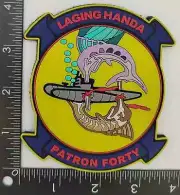 VP-40 MARLINS ICELAND & DESERT LAGING HANDA HOOK & LOOP EMBROIDERED PATCH