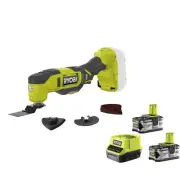 Ryobi RMT18-0 Multifunction Tool 18V ONE+ Battery 3° Angle Kit 2x4.0 Ah