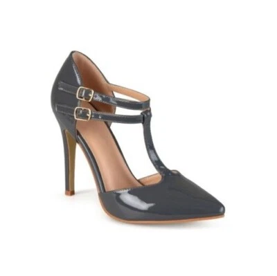 Journee Collection Womens 9 M Grey Tru Pointed Toe Stiletto Heels NIB IM7