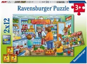 Ravensburger - Lets go Shopping 2x12 Piece Puzzles
