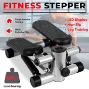 Exercise Mini Stepper Machine Workout Step Trainer Climber with Resistance Bands