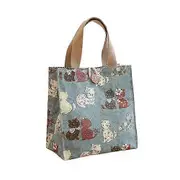 Canvas Lunch Box Bag Large Capacity Lunch Bag Lunch Bag for Office workers Hand Carrying Rice Bag Cute Mummy with Rice Bag
