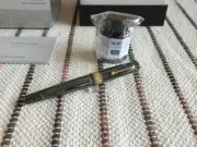 Leonardo Officina Italiana MZG Ebonite Green Bamboo 14K Fountain Pen DHL express