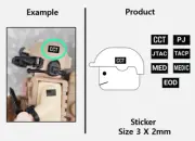(3 Black) CCT TACP MEDIC patch sticker / division compatible with Lego