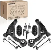 A-Premium Front Suspension Kit Control Arm Ball Joint Tie Rod End Sway Bar Link Compatible with Dodge Journey 2009-2015 12-PC Set
