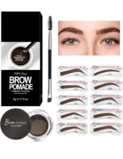 Eyebrow Stamp Stencil Kit Eyebrow Pomade Waterproof Eye Brow Stamping Kit Taupe
