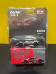 1/64 MINI GT MIJO EXCLUSIVES ASTON MARTIN VALKYRIE HYPER RED CHASE CAR
