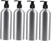 Veemoon Travel Size Liquid Toiletry Bottles Pump Head Aluminum Bottle Pump Set Material Shampoo Bottle Dispenser