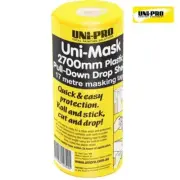 Uni-Pro Uni-Mask Film Masking Rolls. Pull Down Drop Sheet 2700mm x 17m Dispenser