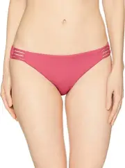 Roxy Women's 180202 Solid Softly Love 70s Bikini Bottom Swimwear Size S