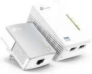 300 Mbps AV600 Wi-Fi Powerline Extender Starter Kit, Powerline Adapter, Wireless