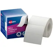 Avery Roll Address Labels 70 x 36mm White 500 Pack