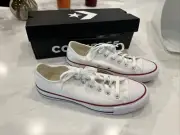 Converse Chuck Taylor All Star Ox Optical White W7652 Women’s Sneakers Size 9