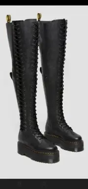 Dr. Martens Azreya Thigh High Boots, Size 8 US