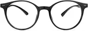 Blue Light Blocking Glasses Computer Gaming Reading Blue Light Glasses for Women Men, Blue Blockers Glasses with Stylish Circle Eyeglasses Frame for Eye Strain, Dry Eyes, Headaches