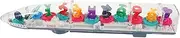 Totority Electric Train with Transparent Body Light Music Educational Gear Concept for Aged Birthday Present for Boys Fun Parent Activity