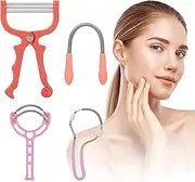 Spring Hair Remover - 4 Pack Stainless Steel Spring Epilator - Facial Hair Remover for Women Face, Chin Hair, Upper Lip Hair, Women Mustache