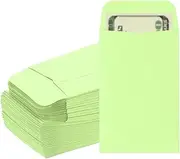 uxcell Money Envelope, 100 Pack 3.5" x 2.2" Cash Envelopes Money Holder Bags Budgeting Saving Challenge Letter for Gift Coins Checks Tickets Jewelry Passport Card, Light Green