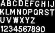 Bernard Engraving Letter White 3 In Stick On Face Number 4 In4I 10/Pk PS30W4