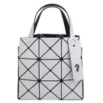 ISSEY MIYAKE 三宅一生 BAOBAO 白色三角格3X3小型手提包