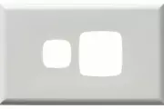 HPM EXCEL SINGLE POWERPOINT COVERPLATE 117x73x18mm MATTE WHITE *Aust Brand