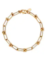 Bloomingdale's Fine Collection Polished Jax Paperclip Link Bracelet in 14K Yellow Gold