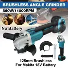 125mm Brushless Cordless Angle Grinder For Makita 18V Li-ion Battery 3 Speed