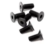 TRA2535 Screws, 4x10mm countersunk machine (hex drive) (6) Traxxas 2535