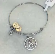 Alex & Ani NWT Adjustable Bracelet Initial S Silver