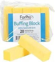 For Pro 240 Grit Buffing Block Ultra Gold 20 Count Ultra Gold