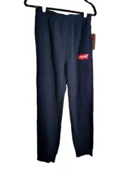 Levi's Knit Joggers elastic waistband boys XL 28/29 blue NWT