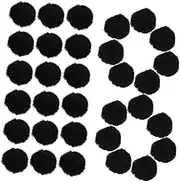 KAILIKETIY 1000pcs DIY Fluffy Balls for Hats Decorative Pom Poms Artificial Fuzzy Balls for Crafting and Accessories Black