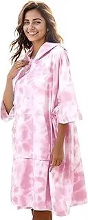 KFUBUO Surf Poncho Towel Terry Cloth Swim Cover Up for Women Plus Size Changing Towel Swim Robe with Pocket