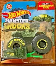 Hot Wheels 2020 Monster Trucks #72/75 Tactical Unit #GJF13 1:64 Scale Diecast