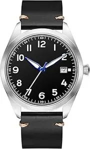 [Boyarca] Pilot Watch Men's Aviator Wrist Watch Japan Automatic Movement Mechanical Watches Stainless Steel Case Flieger Timepieces with Luminous Waterproof