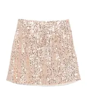 sequinned mini skirt IT42,IT46 light beige