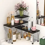 3 Tier Corner Shelf Bathroom Bamboo Spice Rack Makeup Organizer Bookshelf Rack