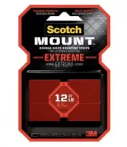 7100216166 - Scotch-Mount Extreme Double-Sided Mounting Strips 414H-ST 1x3in