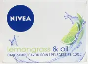 NIVEA bar soap: LEMONGRASS & OIL - 100 g FREE SHIPPING
