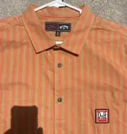 Billabong Duff Beer The Simpsons Bart Homer Simpson Work Drinking Aloha Shirt S