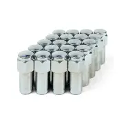 SAAS Wheel Nuts Mag 7/16 Inch Chrome Finish SST 60mm Length Pack of 20