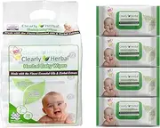 Clearly Herbal Gentle Baby Wipes (72 ct bag of 4 = 288 wipes)