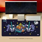 ANYMOB Mouse Pad Black 400X800X3MM Milk Tea Game Pad Rubber Soft Keyboard Desk Mat